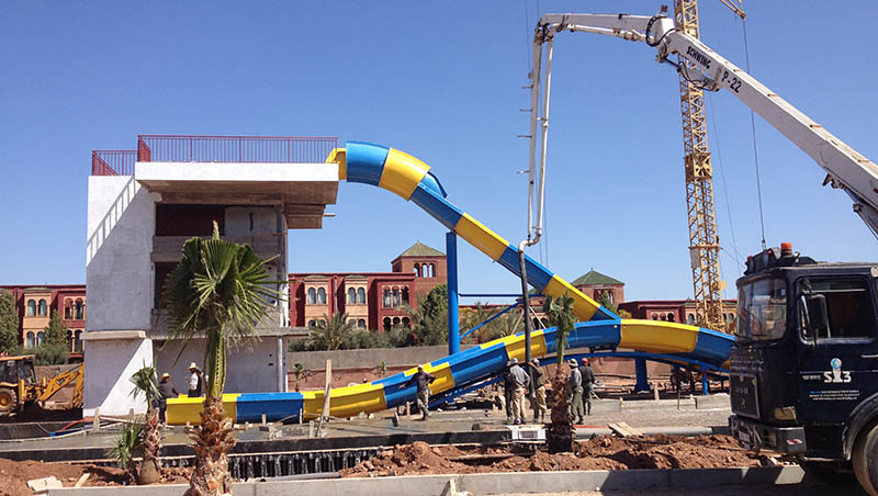 water slides installation #