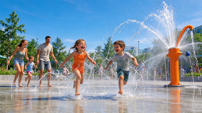 Thiết bị sân chơi nước là gì?